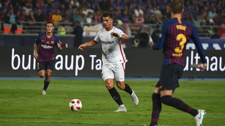 André Silva, during the Supercopa of Spain against the FC Barcelona