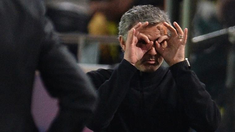José Mourinho, durante un partido como entrenador del Real Madrid