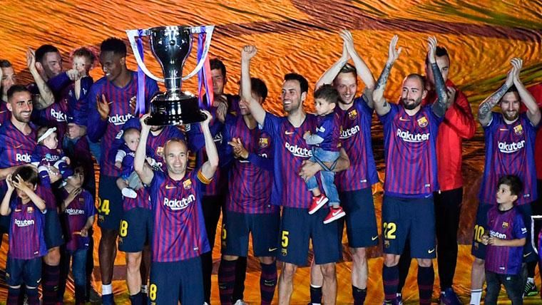 The Barcelona won the 'doublet'