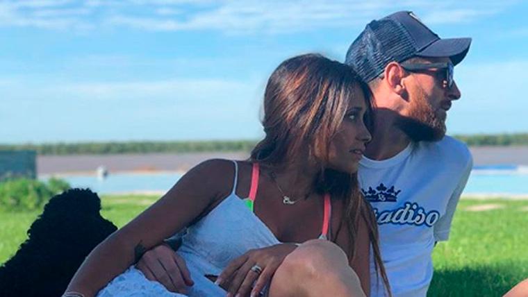 Leo Messi y Antonella Rocuzzo, juntos en Rosario