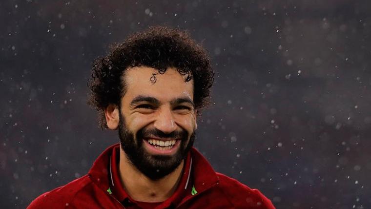 Mohamed Salah in a party of the Liverpool