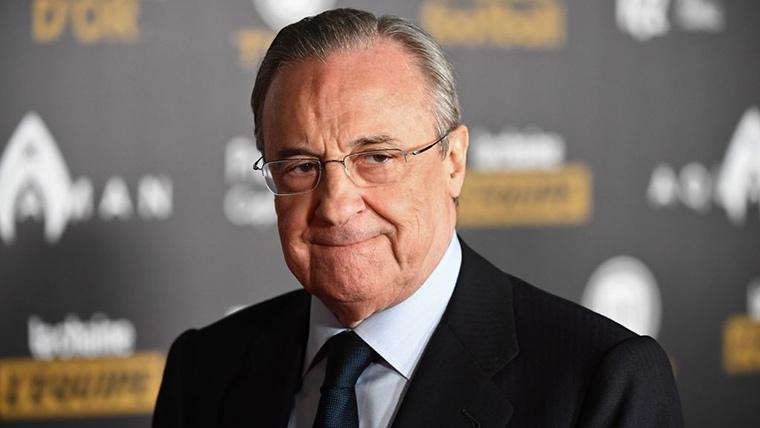 Florentino Pérez, during an act in representation of the Real Madrid