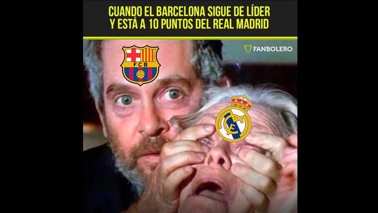 The Real Madrid, leading of the 'memes' of the Getafe-FC Barcelona