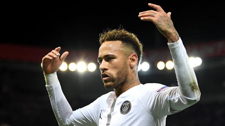 Neymar Jr, celebrando un gol marcado con el Paris Saint-Germain