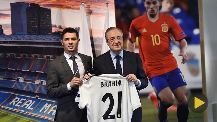 Brahim Díaz, presented like new player of the Real Madrid