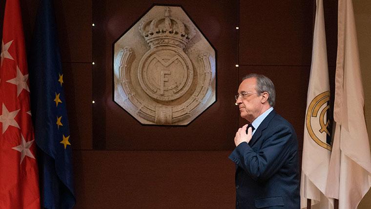 Florentino Pérez en un acto del Real Madrid