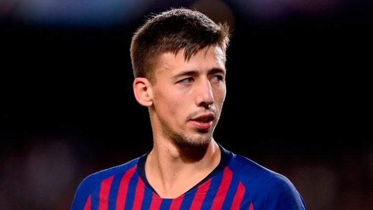 Clément Lenglet in a party of the FC Barcelona