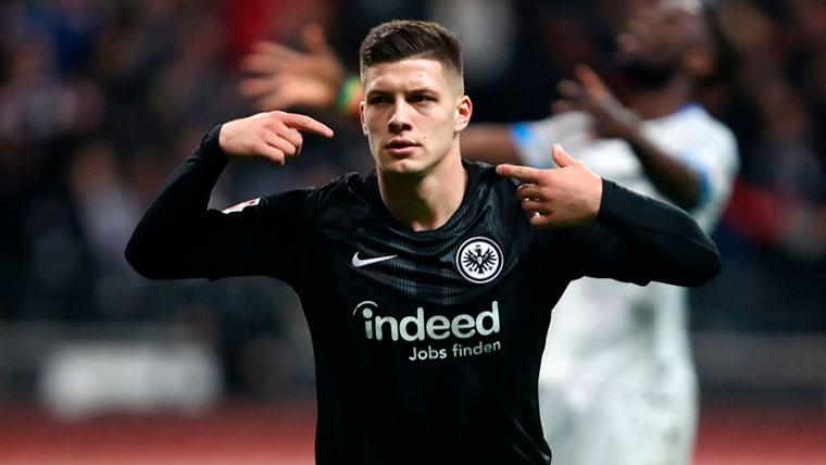 Luka Jovic, the elected for the forward