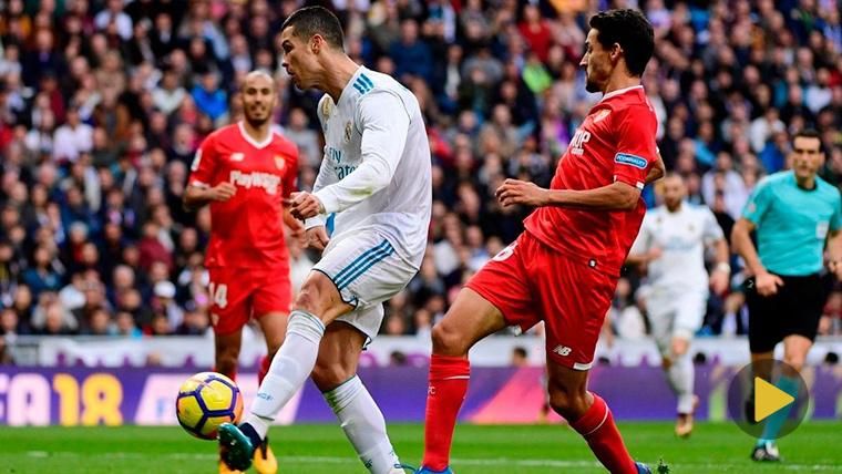 Cristiano Ronaldo, durante un partido contra el Sevilla en una imagen de archivo