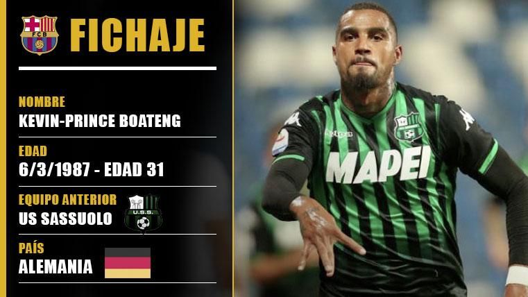 Kevin-Prince Boateng arrives to the Barça as yielded
