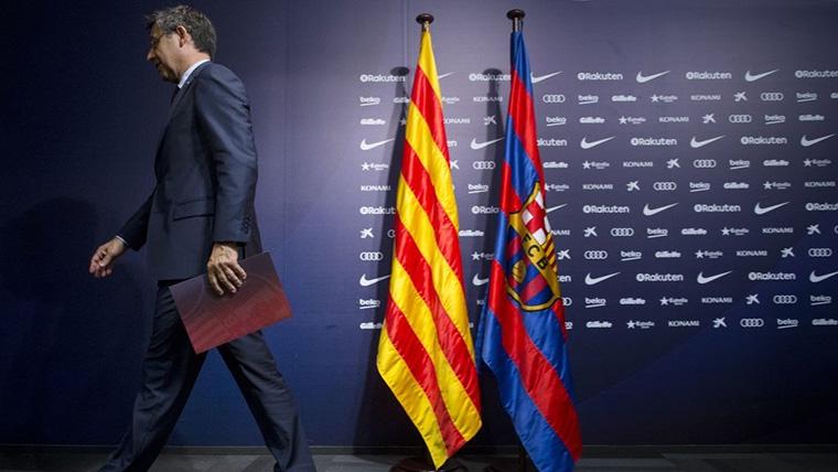 Josep Maria Bartomeu, in an image of archive with the Barça