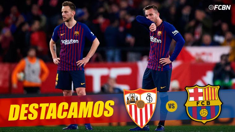 Arthur and Rakitic, cabizbajos in the defeat in front of the Seville in Glass