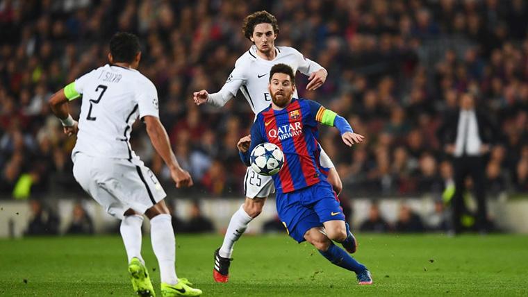 Adrien Rabiot, during a party against the FC Barcelona in Champions League