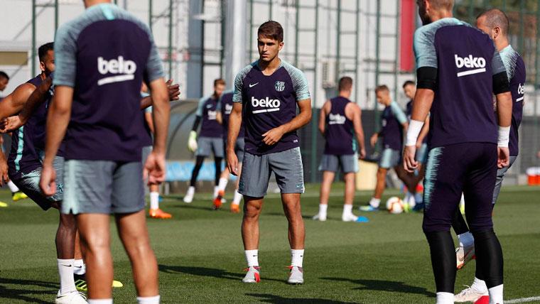 Denis Suárez in a training of the FC Barcelona | FCB