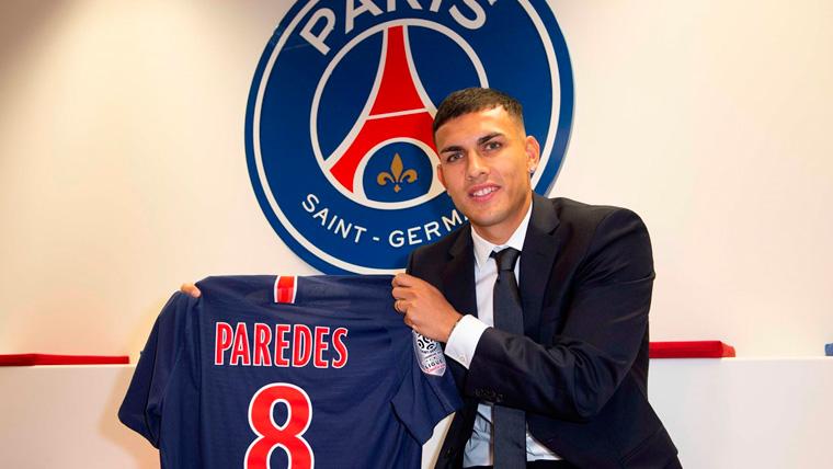 Leandro Paredes en su presentación con el PSG | PSG_ Inside