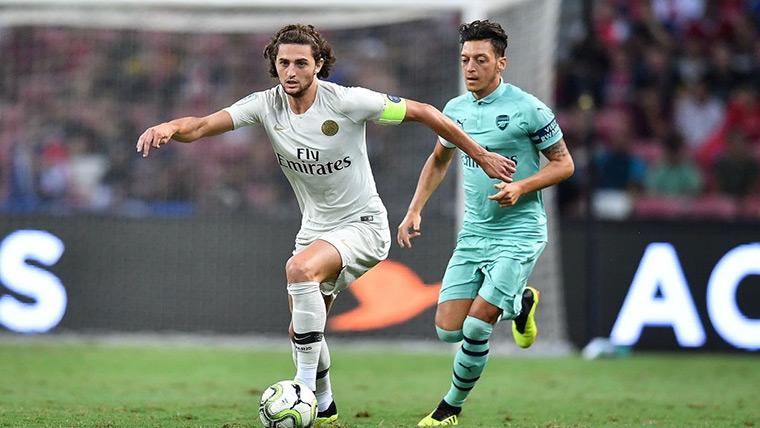 Adrien Rabiot, during a friendly party against the Arsenal