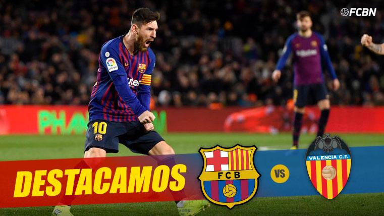 Leo Messi, durante el partido contra el Valencia