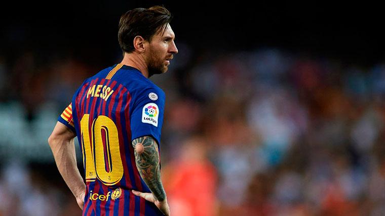 Leo Messi, suplente ante el Real Madrid