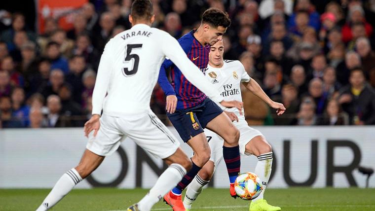 Philippe Coutinho, in a played against the Real Madrid in the Camp Nou