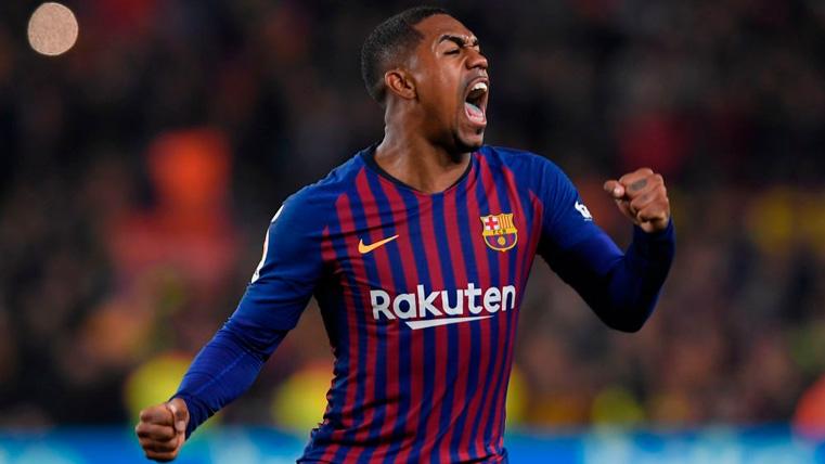 Malcom in a party of the FC Barcelona