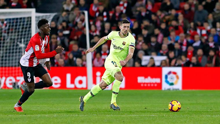 Clément Lenglet, durante el partido contra el Athletic de Bilbao