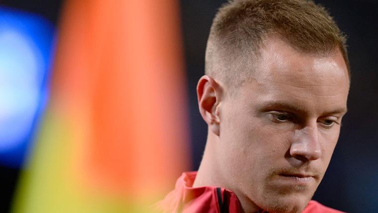 Ter Stegen, before a party with the FC Barcelona