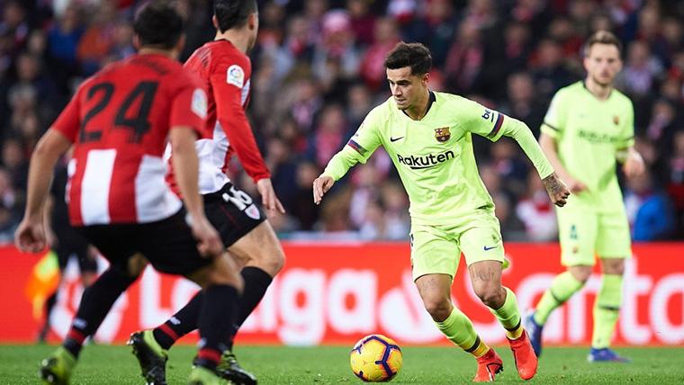 Philippe Coutinho, during the party against the Athletic of Bilbao