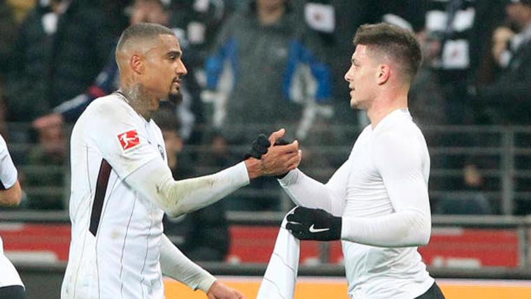 Luka Jovic coincidió con Prince en el Eintracht
