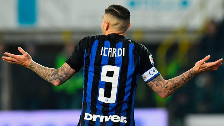 Mauro Icardi with the Inter of Milan