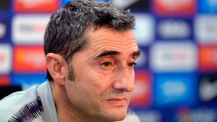 Ernesto Valverde en rueda de prensa