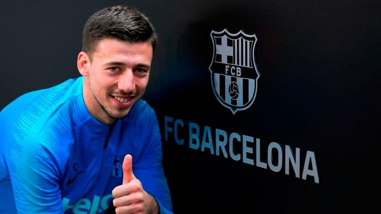 Clément Lenglet in an act of the FC Barcelona