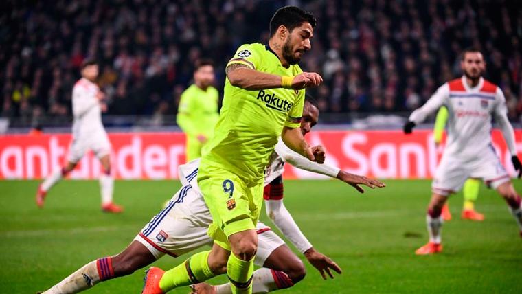 Luis Suárez en un partido del FC Barcelona