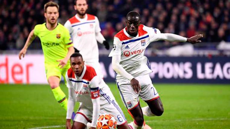 Ferland Mendy, durante el partido de Champions contra el Barça