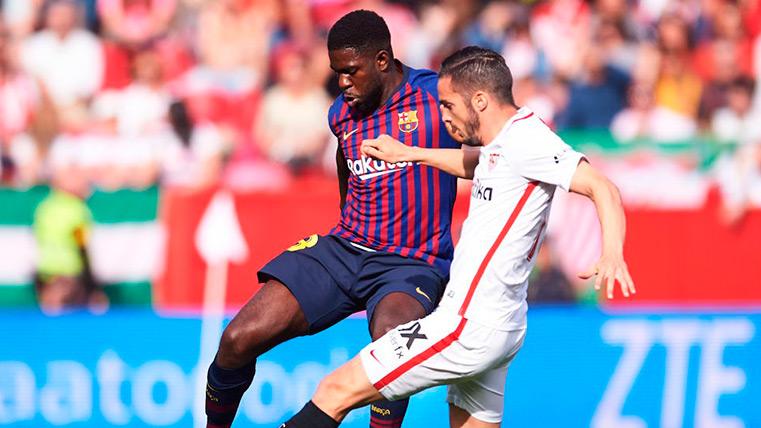 Umtiti In a launch of the party with Sarabia