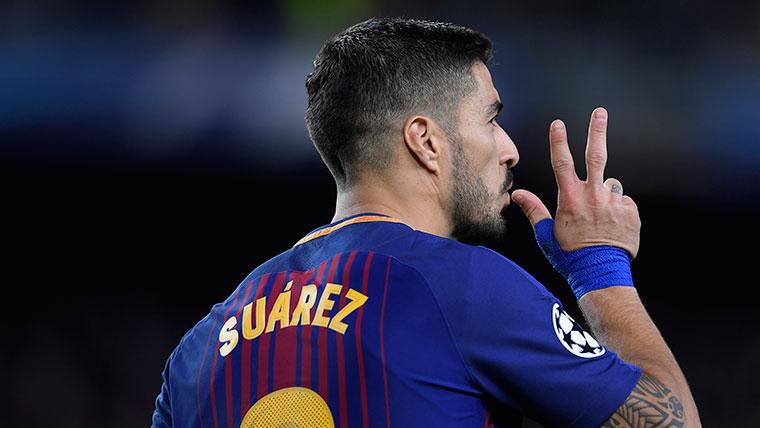 Luis Suárez marked an important goal for his morals