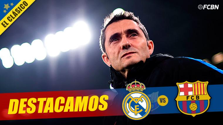 Ernesto Valverde en un partido del FC Barcelona