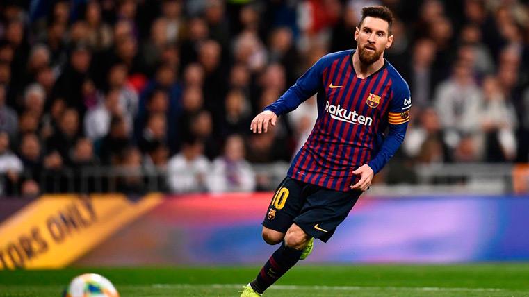 Messi durante el partido contra el Real Madrid