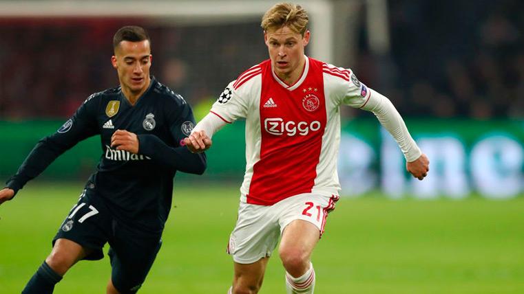 Frenkie Of Jong in the party against the Real Madrid