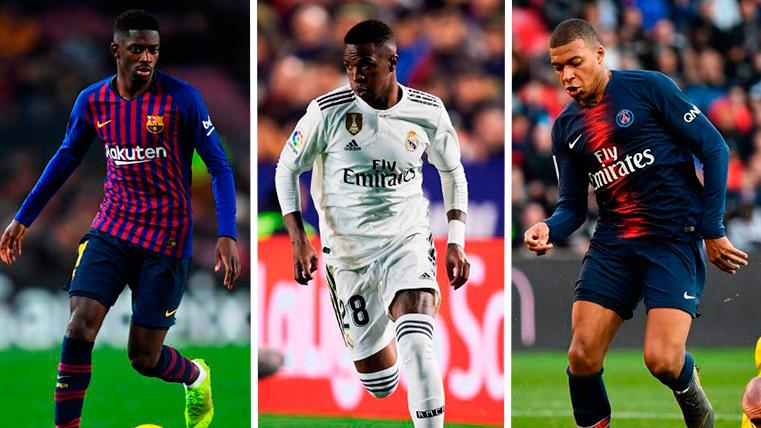 Dembélé, Mbappé and Vinicius are some of the cracks young of Europe