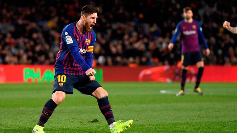 Una pierna le vale a Leo Messi para ser de Liga