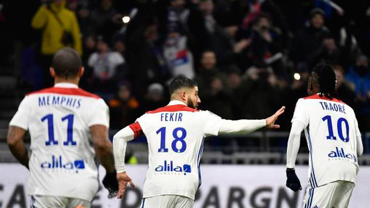 The Lyon goleó to the Toulouse with a big Nabil Fekir