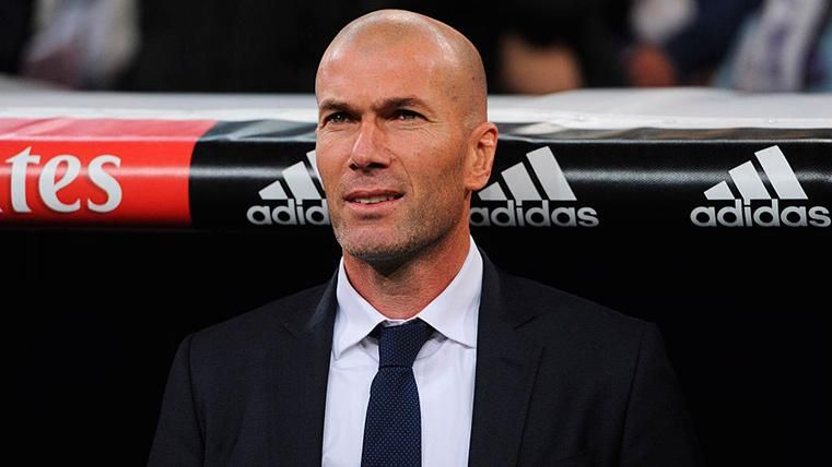 Zidane en su etapa como entrenador del Madrid