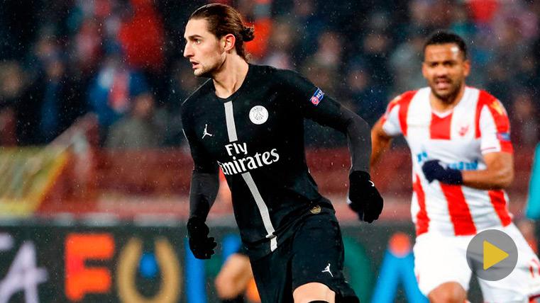 Rabiot In one of the few parties that has played with the PSG this season 2018-19