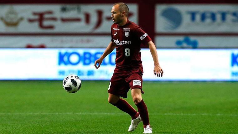 Andrés Iniesta, during a party with the Vissel Kobe