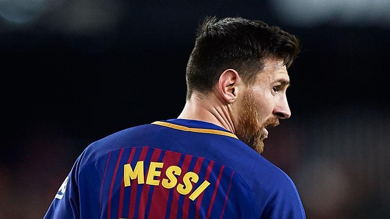 Messi, durante un partido