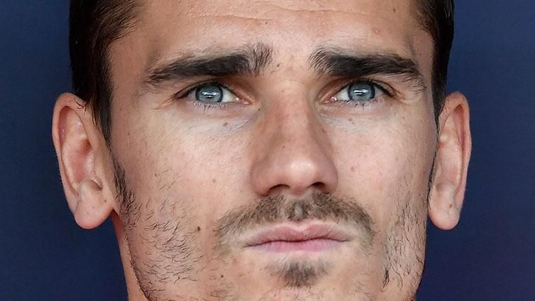 Antoine Griezmann en un partido del Atlético de Madrid
