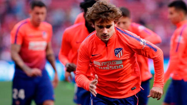 Antoine Griezmann, during a warming with the Athletic of Madrid