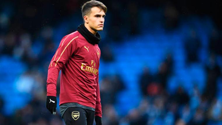 Denis Suárez, during a warming with the Arsenal