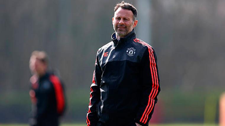 Ryan Giggs, durante un entreno del Manchester United en una imagen de archivo