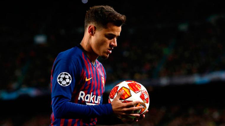 Philippe Coutinho, durante un partido con el FC Barcelona este curso